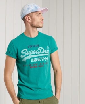 Superdry Vintage Logo T-shirt med trefarvet logo Superdry Vintage Logo T-shirt med trefarvet logo