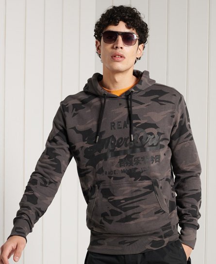 Superdry Vintage Logo hættetrøje med gennemgående print