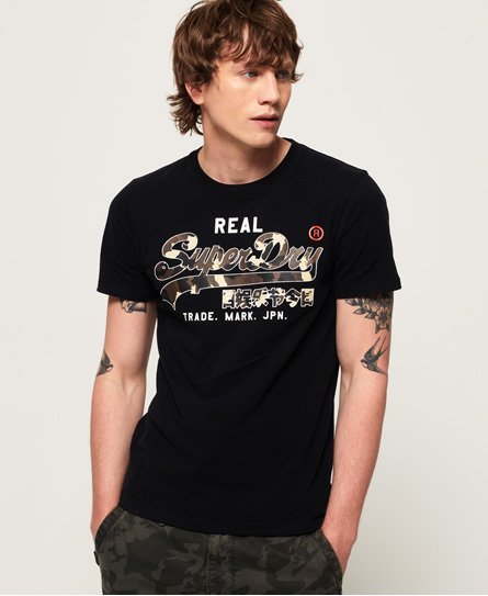 Superdry Vintage Logo midweight T-shirt med camo-design