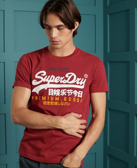 Superdry Vintage T-shirt med trefarvet logo