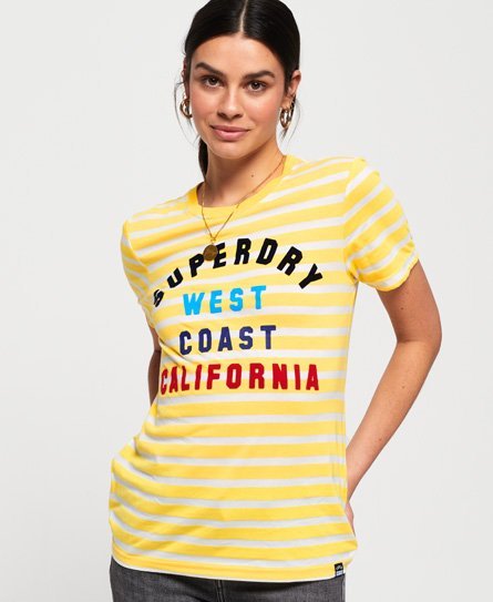 Superdry West Coast T-shirt med stribedesign
