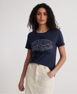 Superdry Workwear Chainstitch T-shirt med broderi Superdry Workwear Chainstitch T-shirt med broderi