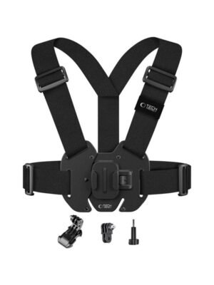 Tech-Protect GA100 Chest Mount Chest Harness for GoPro / DJI - Black