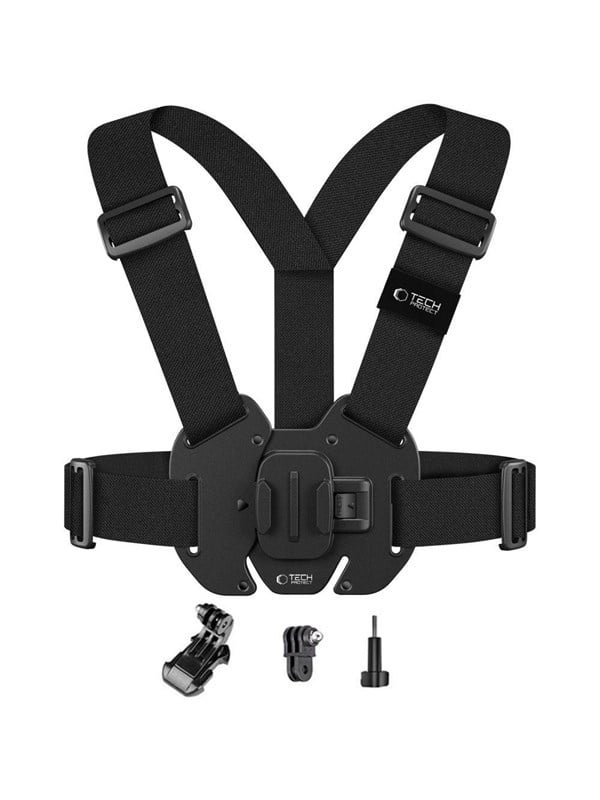 Tech-Protect GA100 Chest Mount Chest Harness for GoPro / DJI - Black