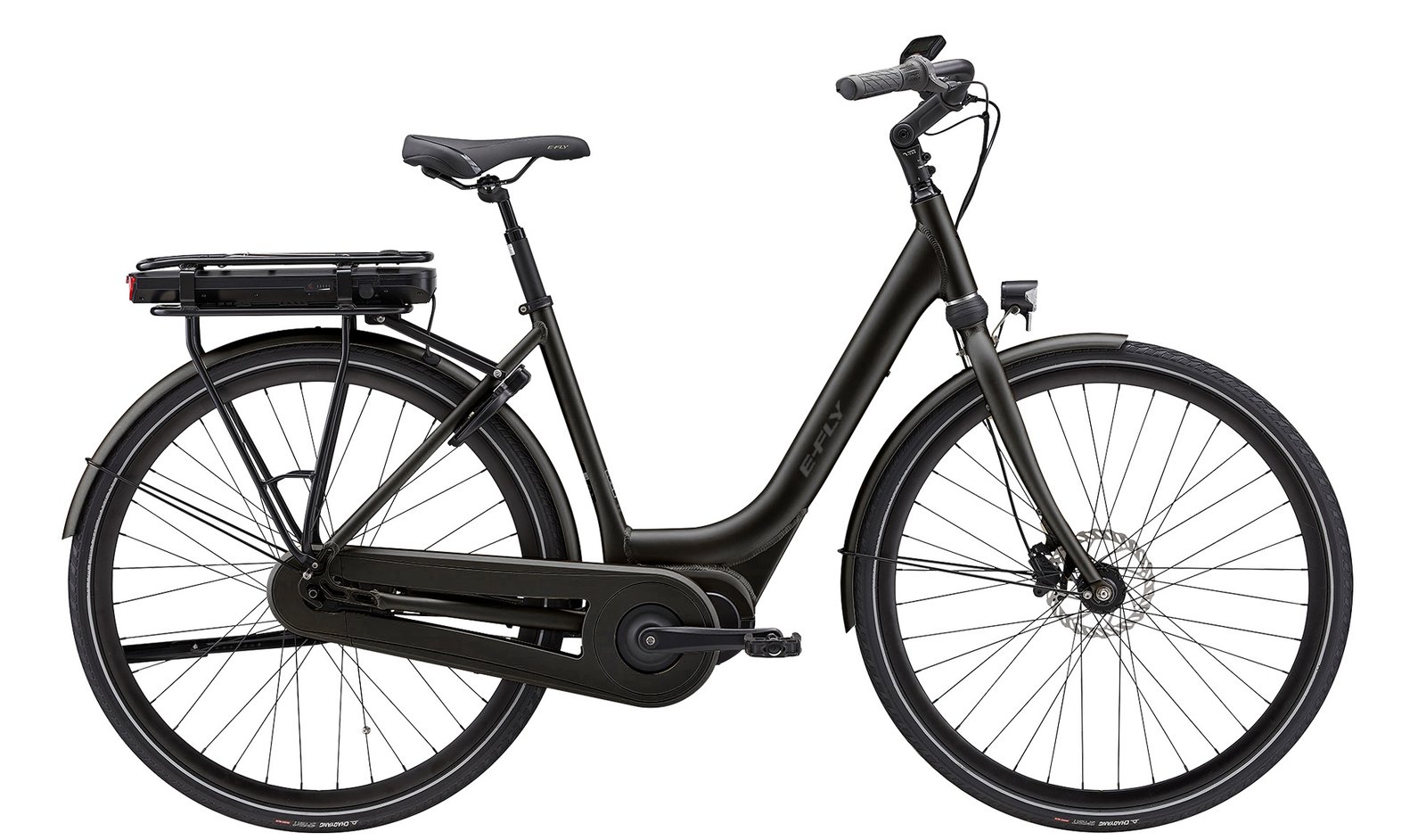 E-Fly - E - Fly Away Center Suspension Sort - 53 cm - Elcykel