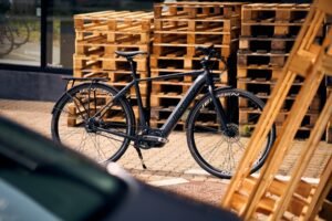 Jensen - EL - Cykel Herre M/remtræk Matsort - 57 cm - Elcykel