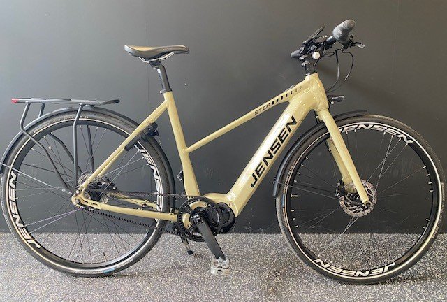 Jensen - EL - Cykel Step Dame M/remtræk Latte - M - Elcykel
