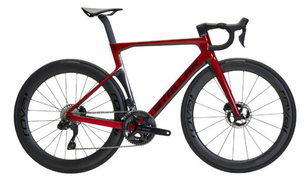 STELLAR - CC6 - Bonfire RED - Aero Racer - Roval Rapide CLX II - 46 cm - Racercykel