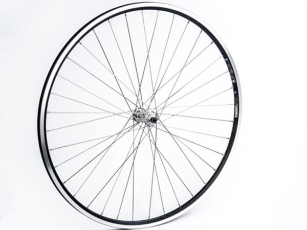 Connect City/MTB Forhjul - 700C - QR nav - Mach1 CFX 13,4 mm fælg - Sort/Sølv
