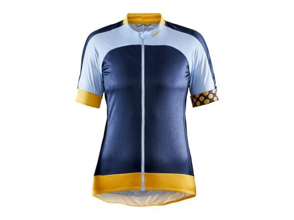Craft Block Jersey - Korte ærmer - Dame - Mørkeblå/Lyseblå - Str. L