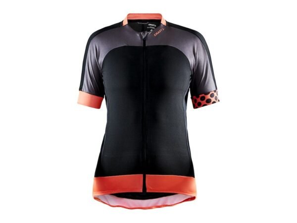 Craft Block Jersey – Korte ærmer – Dame – Sort/Orange – Str. L