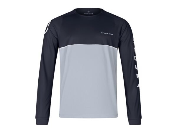 Endura - CORE PRINTED TEE - Cykeltrøje - Lange ærmer - Sort-Grå - XL