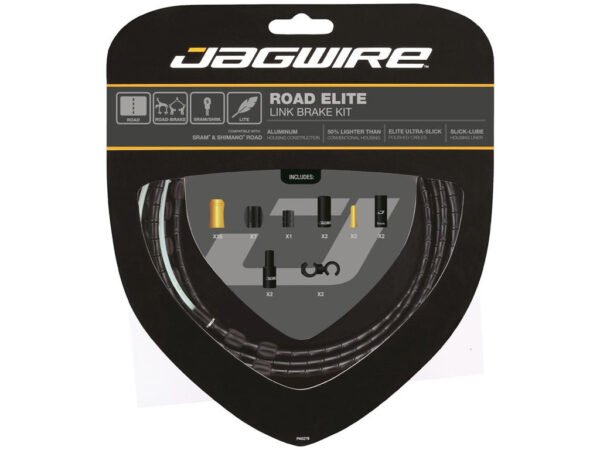 Jagwire - Road Elite - bremsekabel sæt til Road - Sort