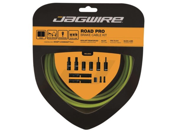 Jagwire - Road Pro - bremsekabel sæt til Road - Grøn