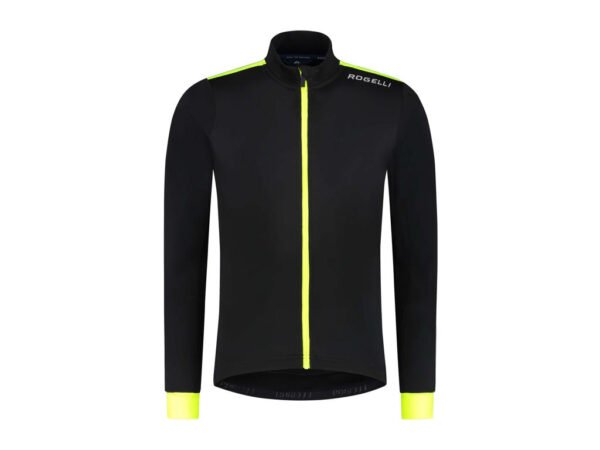 Rogelli Core - Cykeltrøje - Lange ærmer - Sort/Gul - Str. S