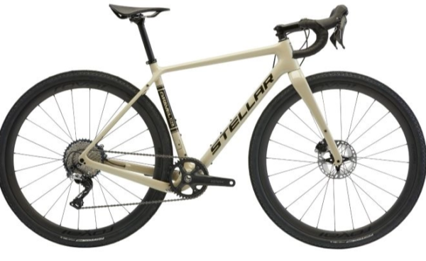STELLAR - Gravel SL Carbon - White Sand - Shimano Rs370 (Standard) - 46 cm