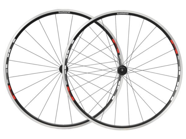 Shimano R-501 - Hjulsæt road - 700c åben - Sort/Rød