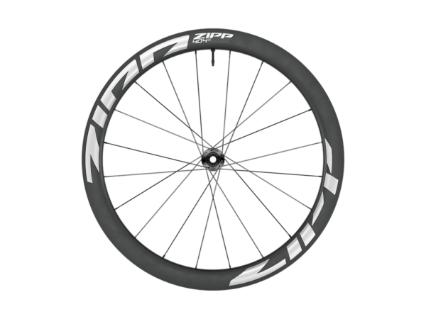 ZIPP 404 S 700c forhjul - 12x100mm E-Thru - Disc centerlock - Hvide decals