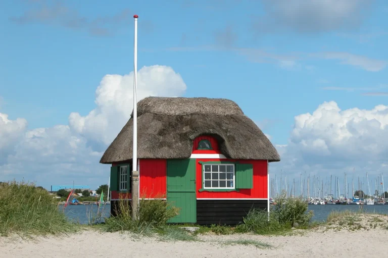 Badehuse på Ærø langs Østersøruten (N8)